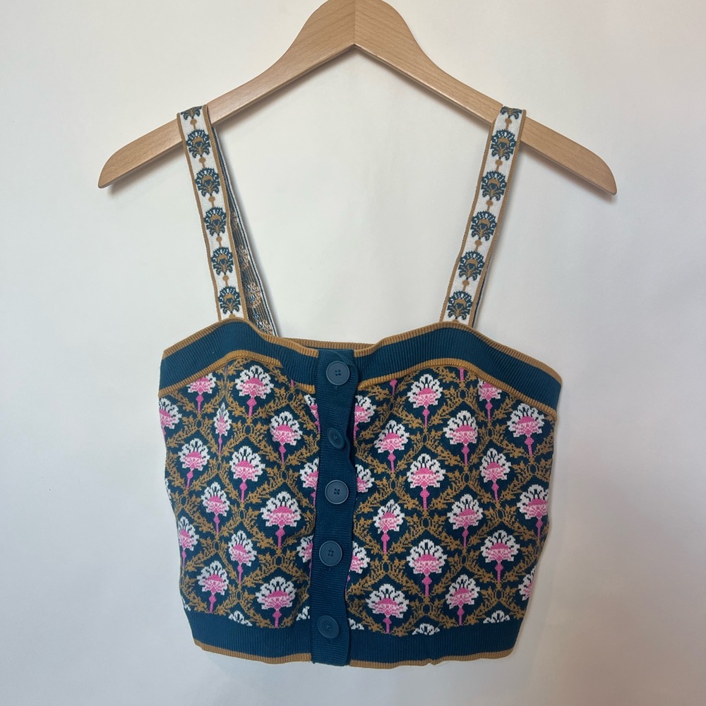 Maeve x‎ Anthropologie cropped sweater tank Medium - Picture 3 of 8